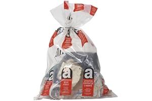 BIGBAGLAND Lot de 25 sachets d'amiante LDPE transparents | 80 x 120 | 25 kg | 80 L | Amiante Sacs fourre-tout | Sacs pour amiante | Sacs à déchets d'amiante Polyéthylène d'une épaisseur de 100 microns