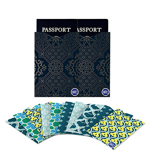 Magiin 10 Pezzi Custodie Protettive Rfid Porta Carte di Credito e 2 Pezzi Porta Carte di Passaporto RFID Blocking