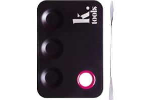 KRASH KOSMETICS TOOLS THE MUST PALETTE MIXING SPATULA - Paleta de Mezclas y Espátula de Maquillaje de acero inoxidable - Productos Líquidos Crema y Polvo - Fácil de limpiar con agua y jabón