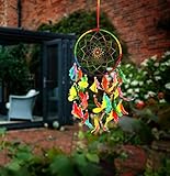 Ilu Dream Catcher Wall Hanging Handmade Beaded Circular Net Decoration Ornament Size 16 Cm Diameter