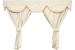 24/7 AUTO Lot de 7 rideaux et décorations Beige pour ACTROS MP4 2011+ Camions Big Space CAB