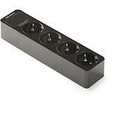 FAMATEL &ndash; Power strip of 4 sockets | without cable | Up to 3680W | 16A | 250V | Child protection | Orientation sockets to 45o