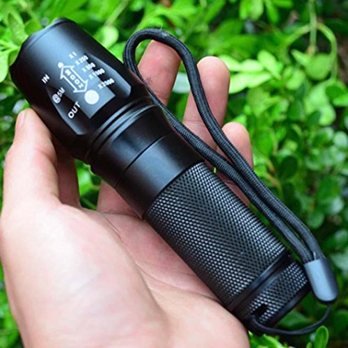 KanLin 5000 Lumen 5-Modus X800 Zoomable XML T6 LED Taktische Polizei Taschenlampe + 18650 Akku + Ladegerät + Gehäuse - 2