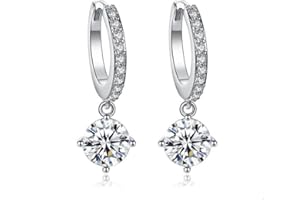 ZIOFY Hoop Loop 325 Sterling Silver Hoop Earrings with Sparkling Crystal Jeweler Box Gift – Elegant Jewelry Gift for Women, Mother, Wife, and Girls