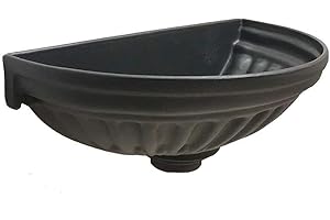 Fonderia Bongiovanni |Vasca a muro modello Versilia| fontana da giardino esterno | lavello a parete | fontanella giardino | in alluminio colore grigio ghisa per casa giardino