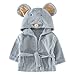 LittleSpring Baby Girls' Bathrobe Animal Cartoon Size 0-3T Grey