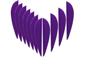 Mangobuy 100 Pack Length 2 inch Plastic Arrow Vane Fletching for DIY Arrow Archery Bow Purple