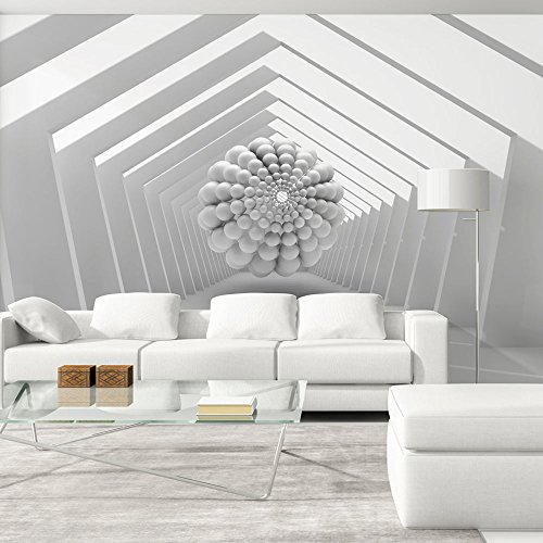 FOTOTAPETE 400x280 cm - VLIES TAPETE PREMIUM - PROFI QUALITÄT - 3 Farben zur Auswahl - Top moderne Wanddeko - Wandbilder XXL - Riesen Wandbild - Top Design Tapete - Neue exklusive Edition mit noch besser Druckauflösung - Deutsches Premium Vlies - Abstrakt 3D a-C-0056-a-b