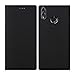 Price comparison product image CRESEE Honor 8X Case, Premium PU Leather Flip Magnetic Cover Wallet Case Card Slot View Stand Clear TPU Silicone Shockproof Slim Thin Case Cover for Huawei Honor 8X (Black)