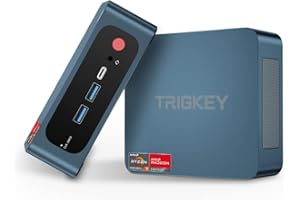 TRIGKEY Mini PC Ryzen 7 5800H Speed S5 Pro 16GB DDR4 500GB M.2 NVME SSD, AMD