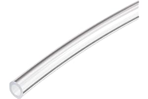 TOP-VIGOR Transparenter PVC-Vinylschlauch, 16 mm Innendurchmesser, 20 mm Außendurchmesser, 2 m Länge, lebensmittelechter, flexibler Wasserschlauch, Kunststoffschlauch zum Umfüllen von Wasser, Öl, Luft