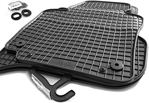 Kh Teile VW Golf 5 6 Jetta Scirocco Original Quality Rubber Floor Mat Set, Black, Pack of 4