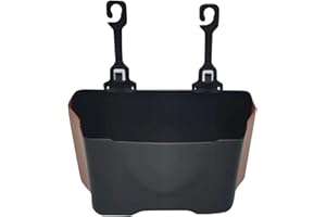 Heiboa Foldable Car Trash Can Large, Hanging Waterproof Leakproof Trash Can Storage Car Organizer Portable Garbage Bin for Car Automotive Garbage Cans Car Interior Accessories