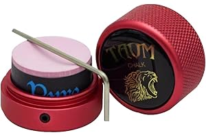 YEUEK TAOM Pool Chalk Holder Round Shaped Practical Tool Billiards Accessories Magnetic Mini Chalk Tip Case Container Round Box Billiards