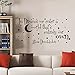 Produktbild wandaufkleber 3d schlafzimmer In Dreams We Enter A World That Is Entirely Our Own Vinyl Wall Decal Sticker Wizard Vinyl Art Lettering Stars(Black, 16"h x32"w)