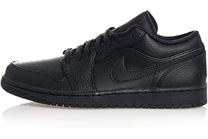 Jordan Homme Air 1 Low Chaussure de Basketball, Noir, 43 EU