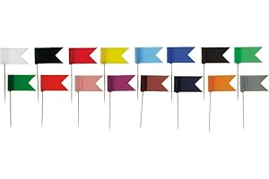 Alco-Albert 712 - Bandierine marcanti, Rosso, Confezione da 20