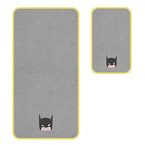 Warner-Bros-Batman-Set-Handtcher-Baumwolle-Grau-100-x-50-x-05-cm