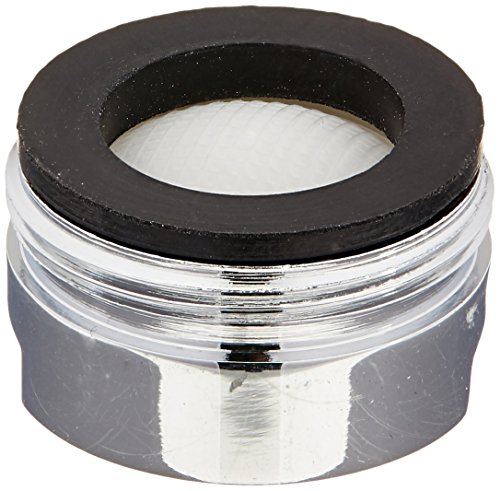 KES Wasserhahn Ersatzteil 24 mm Stecker aufgefädelten Messing Luftsprudler mit Dichtung 3 Stücke PACK Chrom, PA1B-P3 - 2