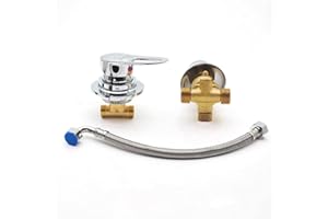 AFUDER 2/3/4/5 Desviador de salida de dos piezas Grifo mezclador de ducha Cartucho de válvula de cerámica Grifo mezclador de agua fría y caliente Latón cromado