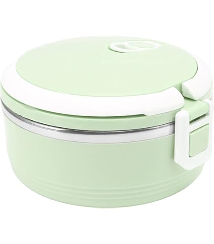 Scatola Termica Pranzo In Acciaio Inox - Portavivande Isolato Con Serratura Sicurezza 33x40cm