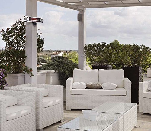 Einhell Halogenheizer IHS 1500 W (1500 W, Fernbedienung, LED-Beleuchtung für Außenbereich, Wandhalterung) - 7