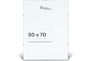 PANORAHMA BILDERRAHMEN Rahmenloser Bilderrahmen 50x70 cm/Glasbilderrahmen zum Aufhängen an der Wand/Bilder Rahmen