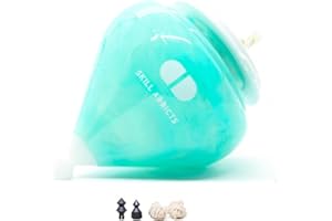 SKILL ADDICTS SA Ball Bearing Spin Top - Teal (Includes Spintop Strings, Accessories and Spinning Top Tricks Learning App)