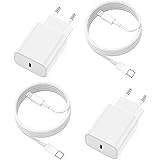 iPhone 13 14 Schnellladegerät (2 Pack), 20W USB C Ladegerät mit Ladekabel Original 2M, USB-C Stecker Ladestecker Netzteil mit