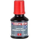 edding BT 30 beyaz yazı tahtası kalemi yedek m&uuml;rekkebi - kırmızı - 30ml