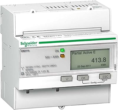 SCHNEIDER - Compteur d'énergie iEM 3110 63A, Impulsions, Mid - Acti9 - A9MEM3110