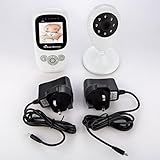 VOSMEP XP-603 Wireless 2.4 GHz Audio Digital LCD Baby Monitor Night Vision Camera, weiß - 5