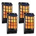 Produktbild HLLPG Halloween Solar Wandleuchten Wasserdichte Dekorative Requisiten Flackernde Flammen Outdoor Auto An/Aus Solarbetriebene Wand Montiert Nachtlichter Garten Home Party Cosplay 4 Pack