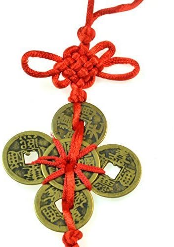 Feng Shui- 5 Coins Knot Tassel w/ Endless Mystic Knot - #Tl003 by Luos Cultural Goods