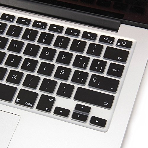 GMYLE Schwarz Mint grün Silikon Tastatur Cover für Macbook Air Pro 13 15 15 Pro Retina 17 US-Modell (Spanische Sprache) - 5