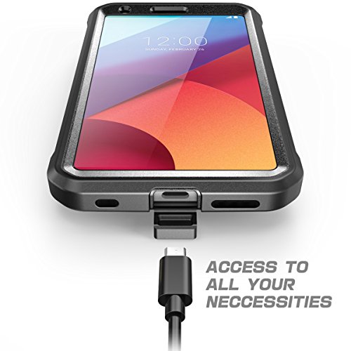 Carcasa para L  Funda completa resistente Supcase con protector de pantalla integrado  seriG G6  lanzamiento en 2017    UBProe Unicorn Beetle PRO  negro 