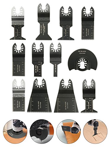 BABAN 10tlg Sägeblätter Zubehör Multi-Tool Multifunktionswerkzeuge Set Multitools Werkzeug für Fein Multimaster Makita Bosch - 3