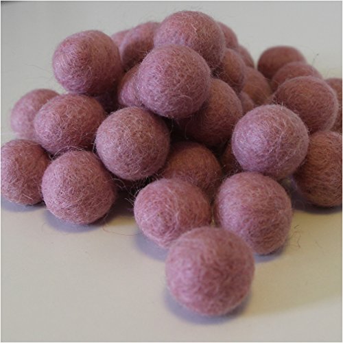 Maharanis Filzbälle Filzkugeln handgefertigt Fairtrade 10 Stck. viele Farben ca. 2 cm reine Wolle - 4