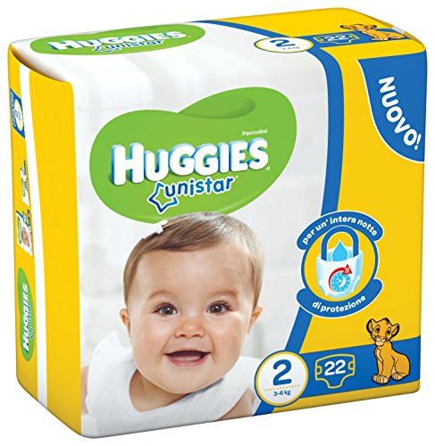 Preisvergleich Produktbild Huggies Unistar, Größe 2, 3-6 kg, 22 Windeln