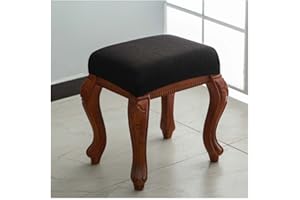 AQIGR 2/4 Pack Rectangle Bar Stool Covers Printed Chair Seat Slipcovers Washable Stool Upholstered Protector Slipcover for Dining Room Living Room with Nonslip Elastic Band (Color : #19, Size : 2pcs)