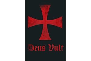 Distressed Knights Templar Cross Deus Vult Crusader: Notebook Planner - 6x9 inch Daily Planner Journal, To Do List Notebook, Daily Organizer, 114 Pages