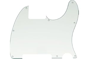 Musiclily 8 Löcher Schlagbrett Pickguard für Fender USA/Mexican Telecaster Esquire E-Gitarre,3 lagig Pergament