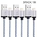 Produktbild Ongoteck Lightning kabel 3Pack 1M iPhone Ladekabel / iPhone Kabel / Apple Datenkabel für iPhone 5/SE/5C/5S/6/6S/7(Plus), iPad Pro/Air Air 2/mini 2/3 (Grau)