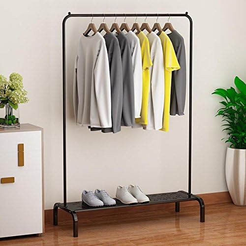 UIRIHUA Clothes Hanger/Landing/Landing/Folding/Indoor/Single Pole/Balcony Bedroom/Double Pole/Simple Mobile/Household/Lift/Airfoil Hanger/Hanger/Hanger,Black Belt