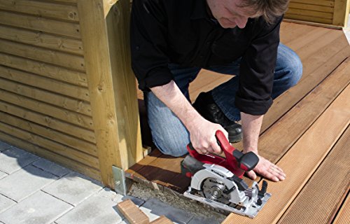 Einhell Akku Handkreissäge TE-CS 18 Li Solo Power X-Change (Lithium Ionen, 18 V, max. 48 mm, Sägeblatt Ø150 x Ø10 mm, 24 Zähne, Staubabsaugadapter, ohne Akku und Ladegerät) - 8