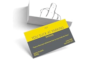 30x EppoBrand You Suck At Parking Funny Offensive Non Sticky Bad Parking Business Cards Behind Wiper for Learn To Park