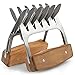 Produktbild BearTop Fleischkrallen Hochwertig aus Holz und Edelstahl - BPA & ROST frei - hygienisch - leichte Reinigung - 2er Set - Meat Claws BBQ Gabeln für Pulled Pork & gebratenes Fleisch