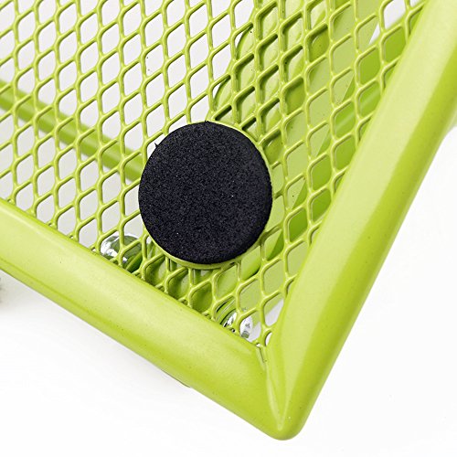 Faltbarer Laptop Tablet Ständer, InGoo Laptopständer Mesh Belüftet Kühler Halter Verstellbarer Computer Halterung Stütze Ständer für Laptop, Notebook, iPad Mini, iPhone, Tablets(Grün) - 7