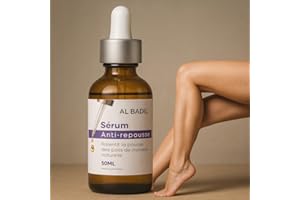AL BADIL Sérum Anti-Repousse Poils - Inhibiteur 100% Naturel pour Femme et Homme, Indolore, Résultats Rapides, Lutte contre les Poils Incarnés "Made in France"