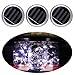 Price comparison product image Mason Jar Lights 3 Pack Solar Mason Jar Decor Lid Insert LED String Fairy Lights for Garden Deck Patio Party Wedding Christmas Decorative Lighting (Jars Not Included) White